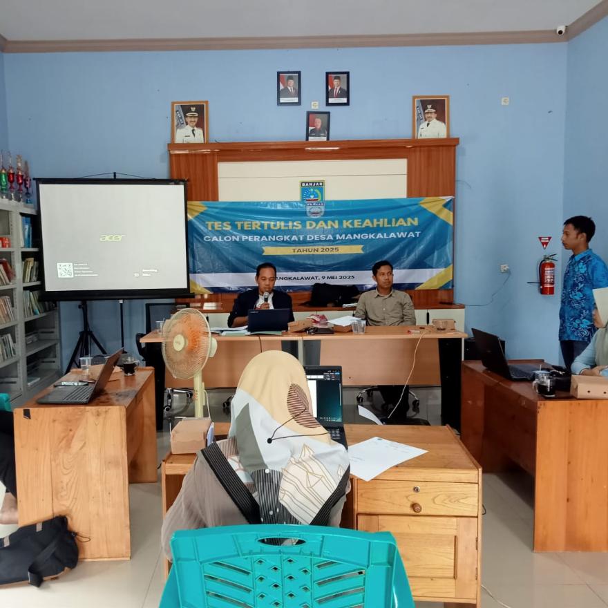 Penjaringan dan Penyaringan Calon Perangkat Desa Mangkalawat Berjalan Sukses dan Lancar
